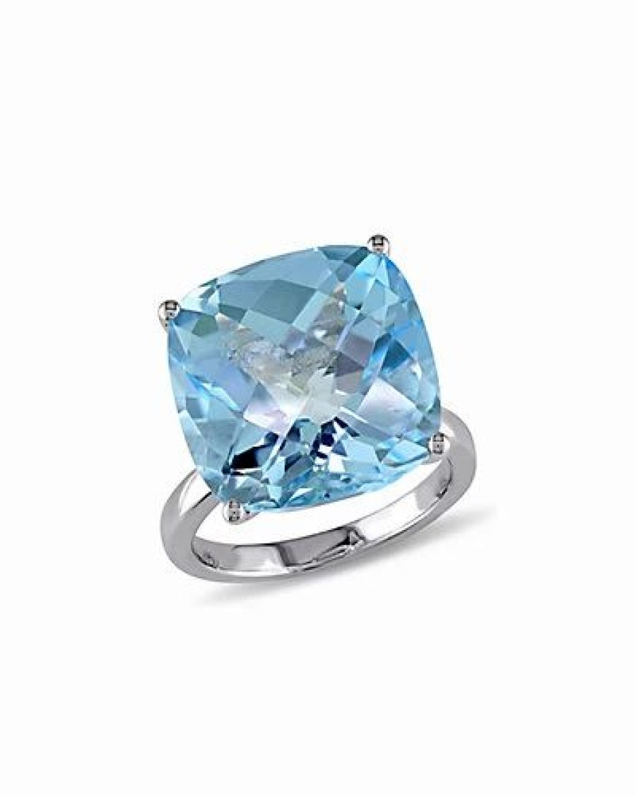 Rings * | Diamond Select Cuts 14K 18.45 Ct. Tw. Sky Blue Topaz Cocktail Ring Women