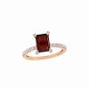 Rings * | Rina Limor 10K Rose Gold 2.23 Ct. Tw. Diamond & Garnet Ring Women