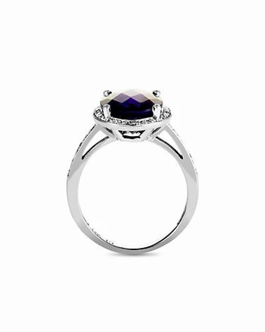 Rings * | Gemstones 14K 0.20 Ct. Tw. Diamond & Amethyst Ring Women