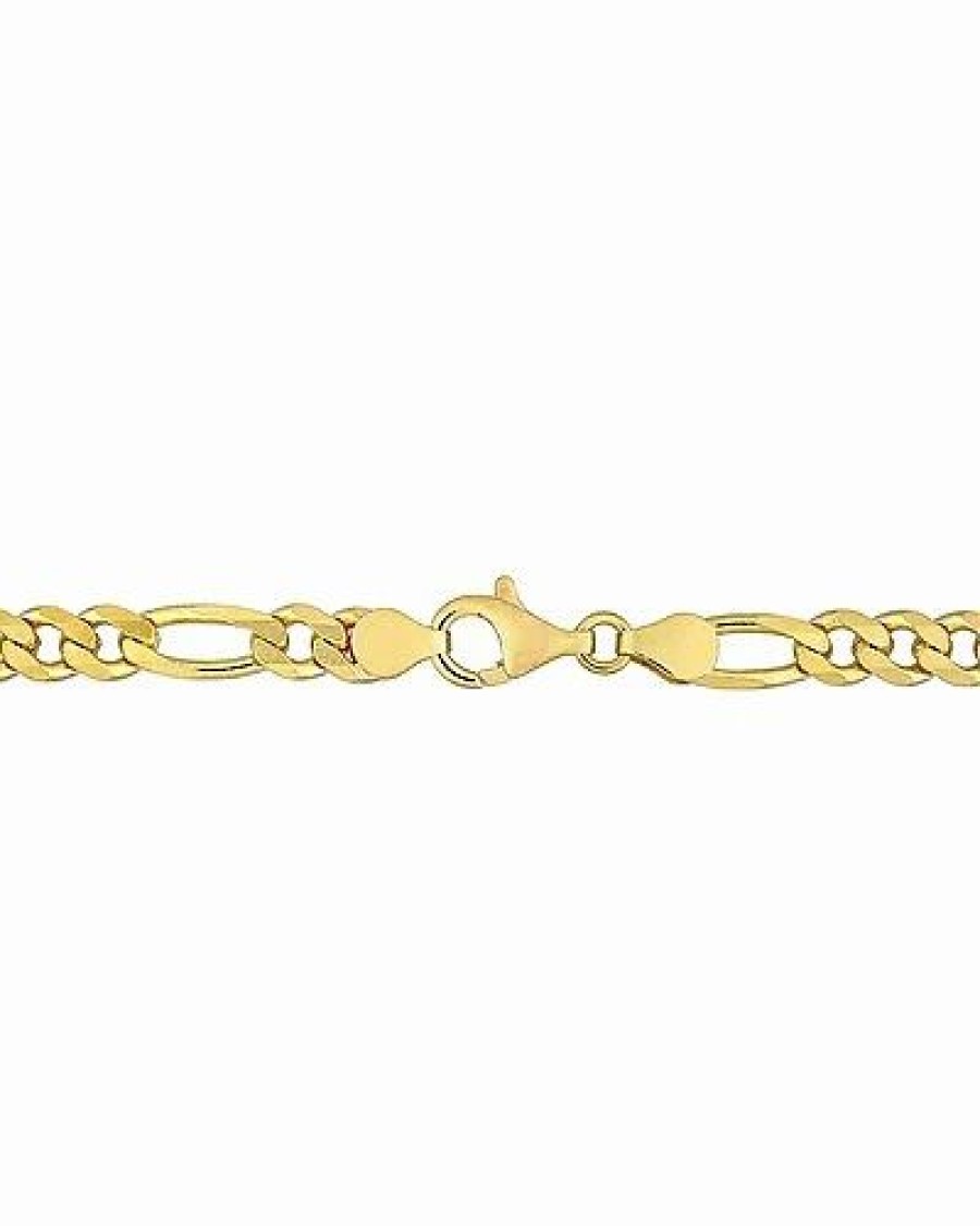 Bracelets * | 18K Over Italian Silver Figaro Chain Bracelet Women