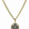 Necklaces * | Rachel Reinhardt Fire And Ice 14K Over Silver Cz Clover Necklace Women