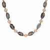 Necklaces * | Imperial Pearls 14K Smoky Quartz 7-7.5Mm Freshwater Pearl Necklace Women