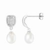 Earrings * | Splendid Pearls Ver 7-8Mm Pearl Earrings Women