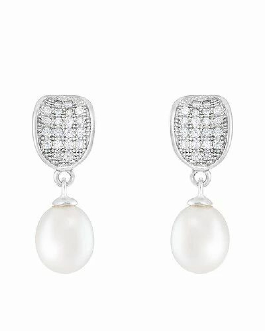 Earrings * | Splendid Pearls Ver 7-8Mm Pearl Earrings Women