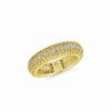 Rings * | Sterling Forever 14K Plated Studded Dome Ring Women