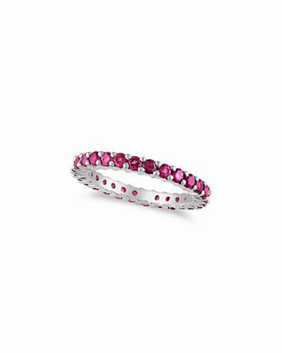 Rings * | Diamond Select Cuts 14K 1.40 Ct. Tw. Rhodolite Eternity Ring Women