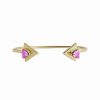 Bracelets * | Sterling Forever 14K Plated Cz Cuff Women