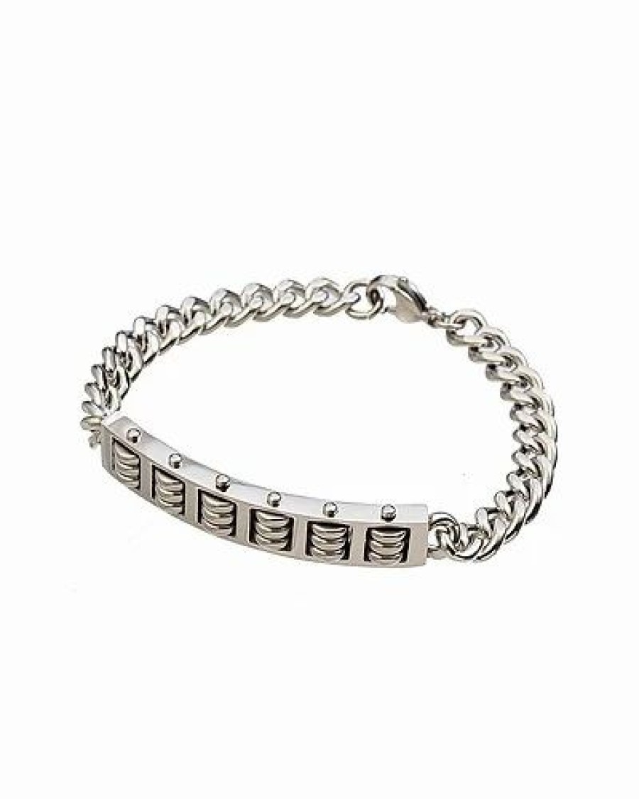 Bracelets * | Eye Candy La The Bold Collection Titanium Atticus Bracelet Women