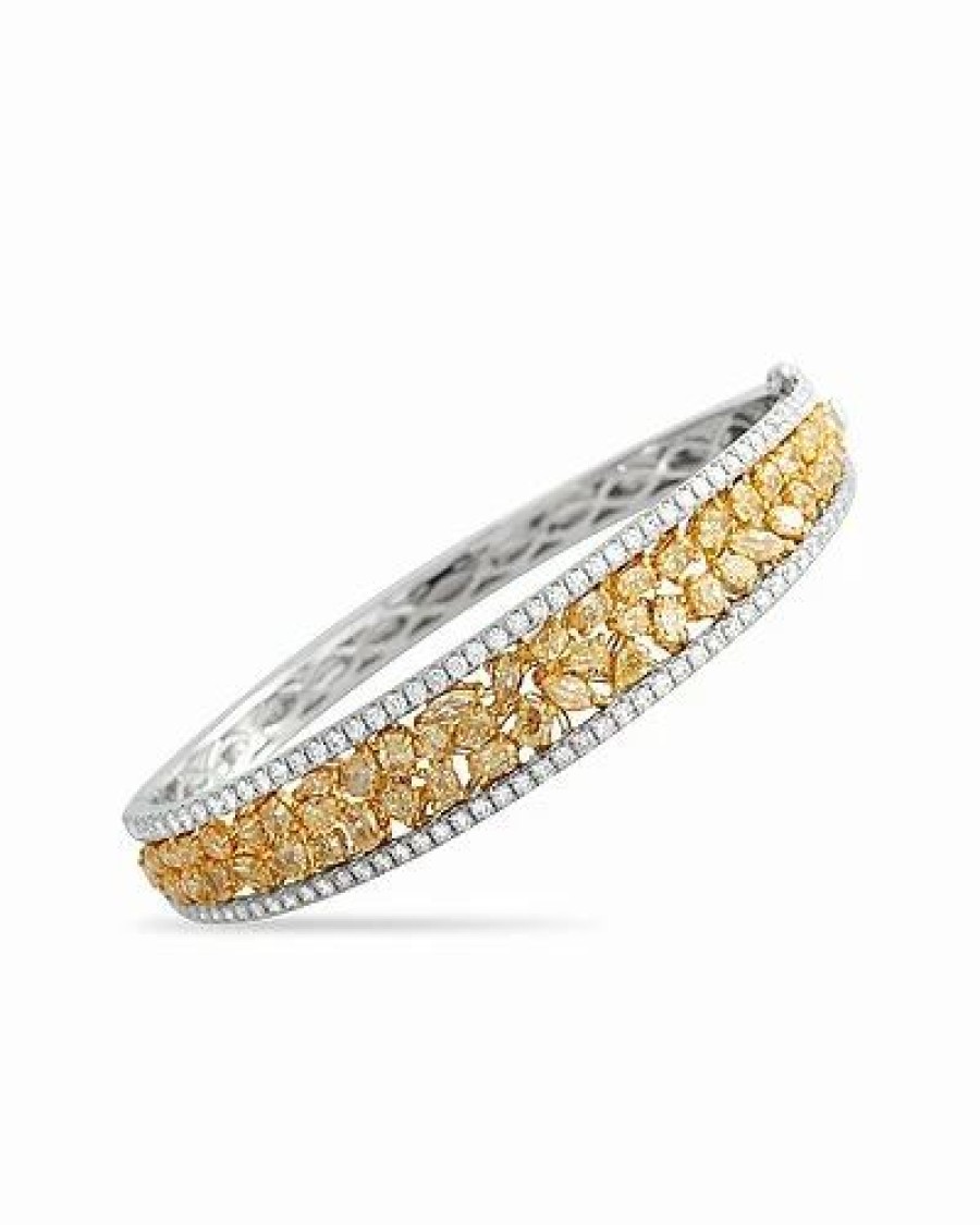 Bracelets * | Diamond Select Cuts 18K 7.85 Ct. Tw. Diamond Bangle Bracelet Women