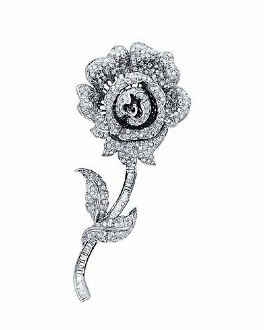 Pins * | Diana M. Fine Jewelry 18K 8.00 Ct. Tw. Diamond Pin Women