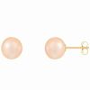 Earrings * | Splendid Pearls 14K 8-8.5Mm Pearl Earrings Women