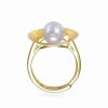 Rings * | Genevive 14K Over Silver Pearl Ring Women