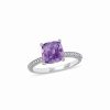 Rings * | Rina Limor 14K 1.86 Ct. Tw. Diamond & Amethyst Ring Women