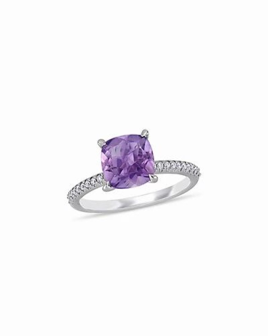 Rings * | Rina Limor 14K 1.86 Ct. Tw. Diamond & Amethyst Ring Women