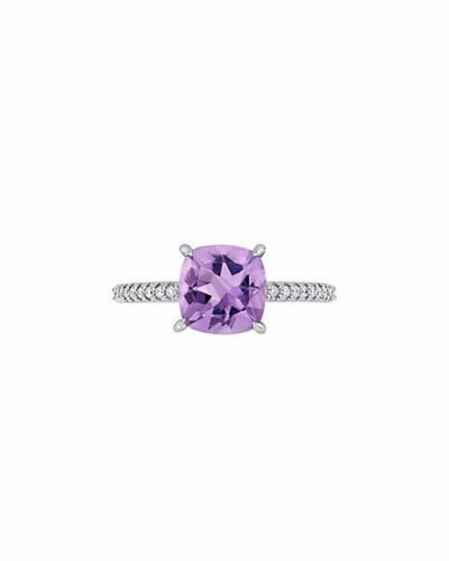 Rings * | Rina Limor 14K 1.86 Ct. Tw. Diamond & Amethyst Ring Women