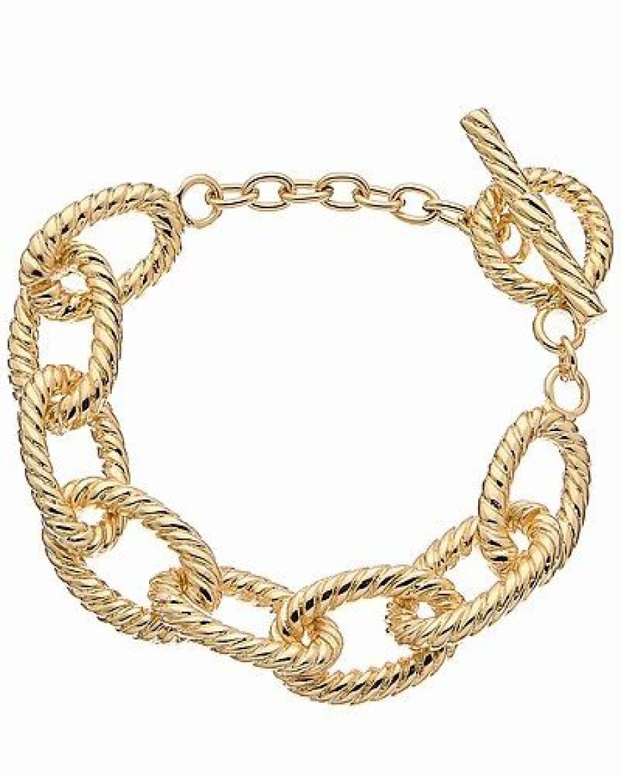 Bracelets * | Juvell 18K Plated Twisted Cable Bracelet Women