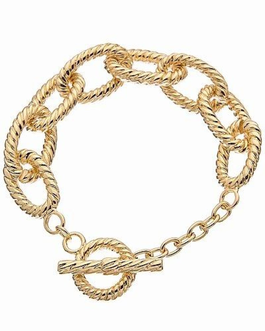 Bracelets * | Juvell 18K Plated Twisted Cable Bracelet Women