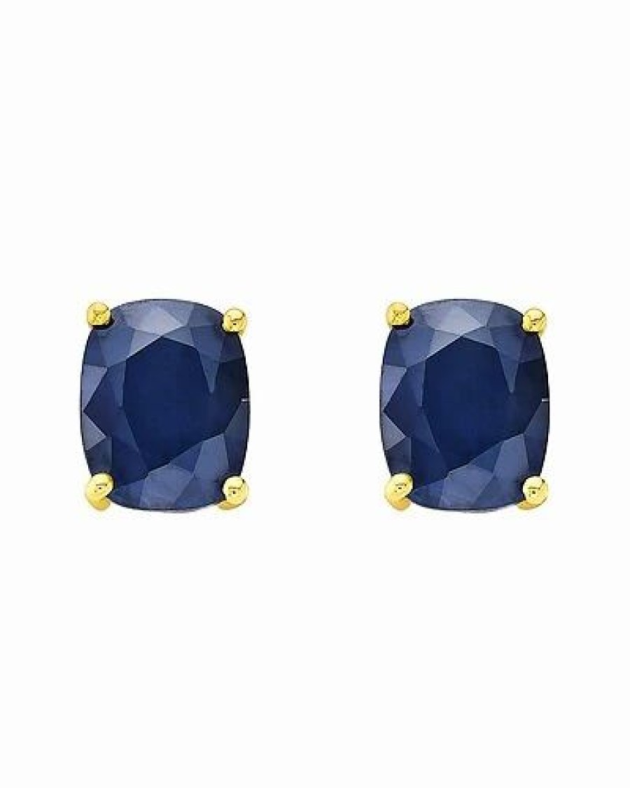 Earrings * | Forever Creations Signature 14K 5.66 Ct. Tw. Sapphire Earrings Women