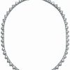 Necklaces * | Rachel Glauber Plated Tennis Necklace Women