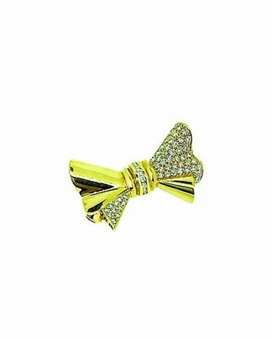 Pins * | Arthur Marder Fine Jewelry 14K 2.00 Ct. Tw. Diamond Bow Pin Women