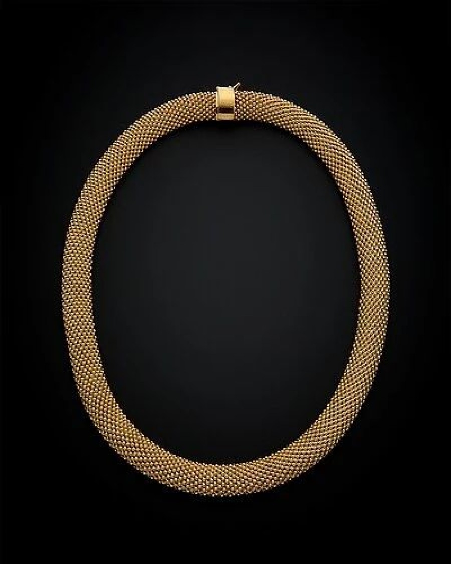 Necklaces * | 14K Italian Gold Mesh Necklace Women