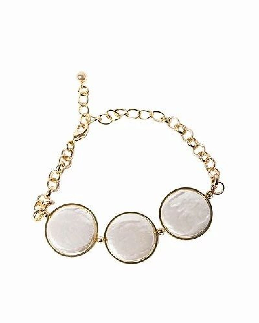 Bracelets * | Saachi Plated Pearl Bracelet Women