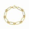 Bracelets * | 14K Italian Gold Oval Link Chain Bracelet Women