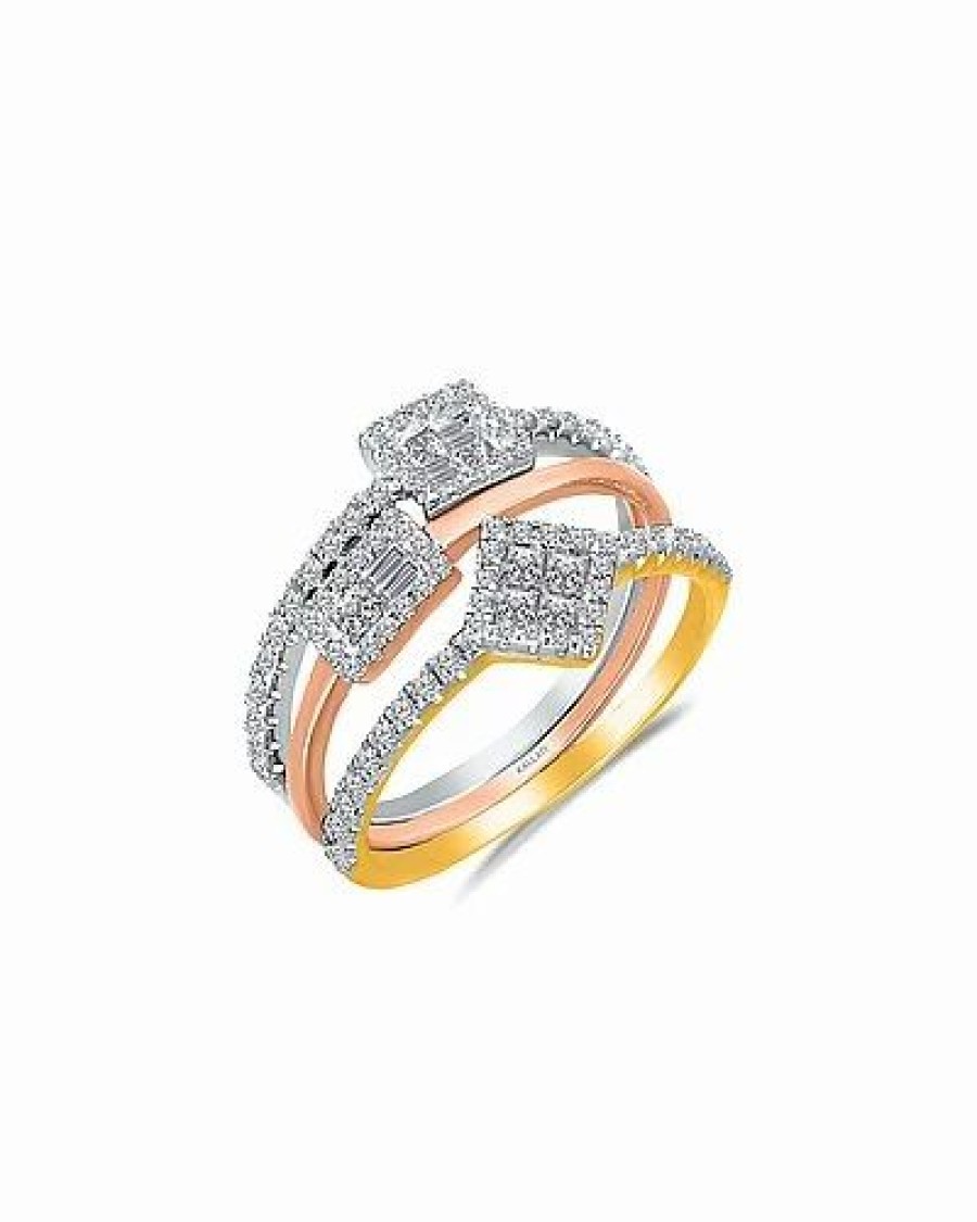 Rings * | Kallati 14K Two-Tone 0.85 Ct. Tw. Diamond Ring Women