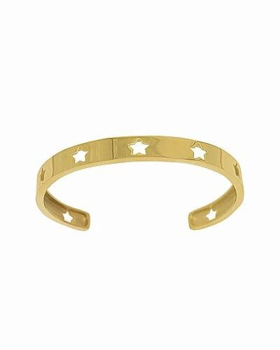 Bracelets * | Adornia 14K Plated Star Cutout Cuff Bracelet Women