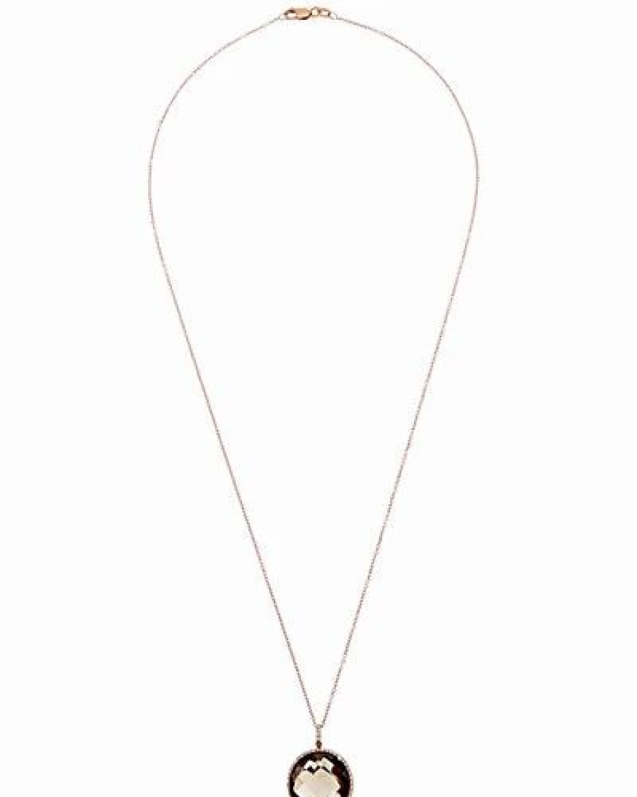 Pins * | Diana M. Fine Jewelry 14K Rose Gold 11.16 Ct. Tw. Diamond & Topaz Necklace Women