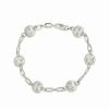 Bracelets * | Sterling Forever Textured Sphere Chain Bracelet Women