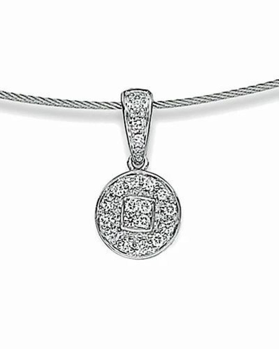 Necklaces * | Alor Classique 18K & Stainless Steel 0.17 Ct. Tw. Diamond Necklace Women