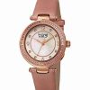 Watches * | Burgi Women'S Satin Over Leather Watch