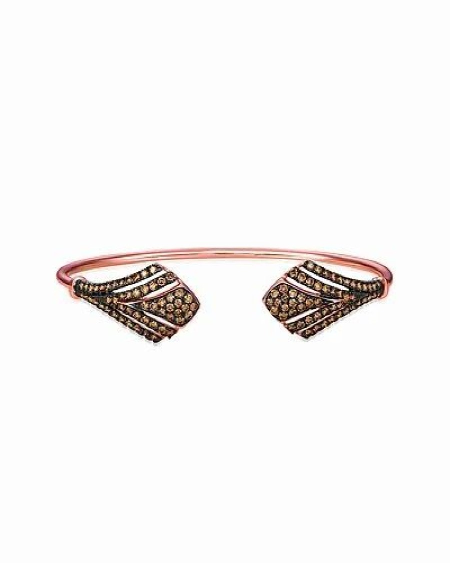 Bracelets * | Le Vian Chocolatier 14K Strawberry Gold 1.55 Ct. Tw. Diamond Bangle Bracelet Women