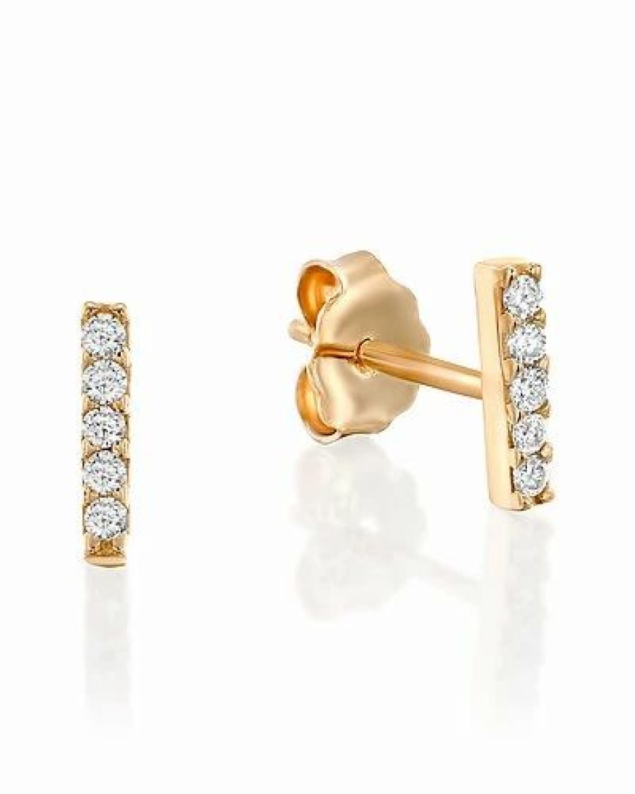 Earrings * | I. Reiss 14K Diamond Earrings Women