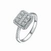 Rings * | Genevive Silver Cz Ring Women