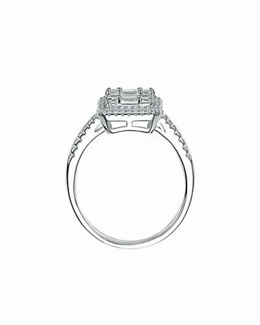 Rings * | Genevive Silver Cz Ring Women