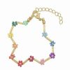 Bracelets * | Adornia 14K Plated Flower Beaded Bracelet Women