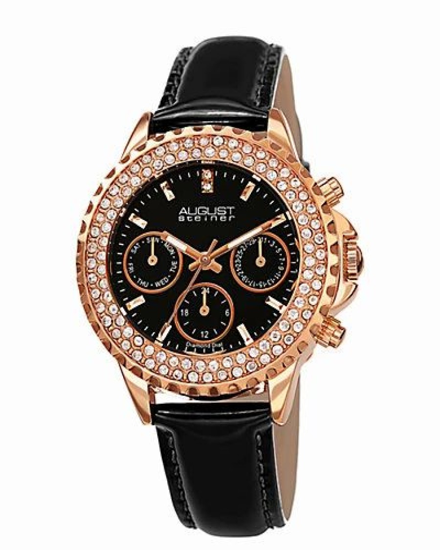 Watches * | August Steiner Women'S Patent Leather Watch