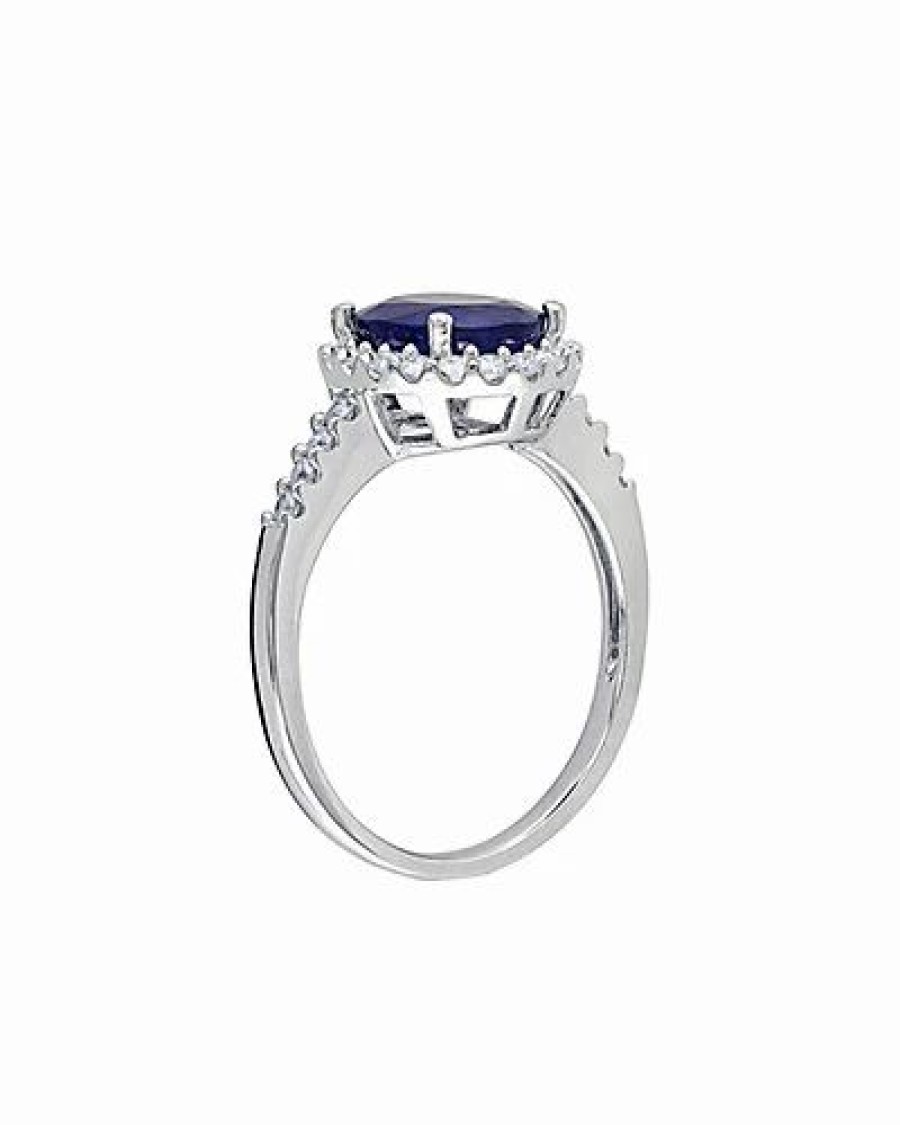 Rings * | Rina Limor 14K 3.72 Ct. Tw. Diamond & Diffused Sapphire Ring Women