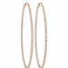 Earrings * | Diamond Select Cuts 14K Rose Gold 2.90 Ct. Tw. Diamond Hoops Women