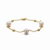 Bracelets * | Genevive 14K Over Silver 8.5-9Mm Pearl Bracelet Women