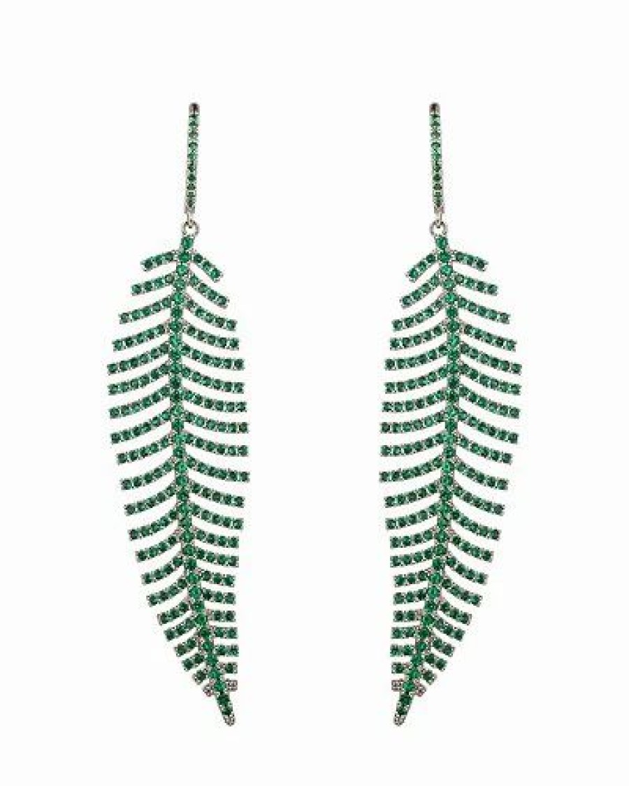 Earrings * | Eye Candy La Z Luxe Leafy Dangle Earrings Women