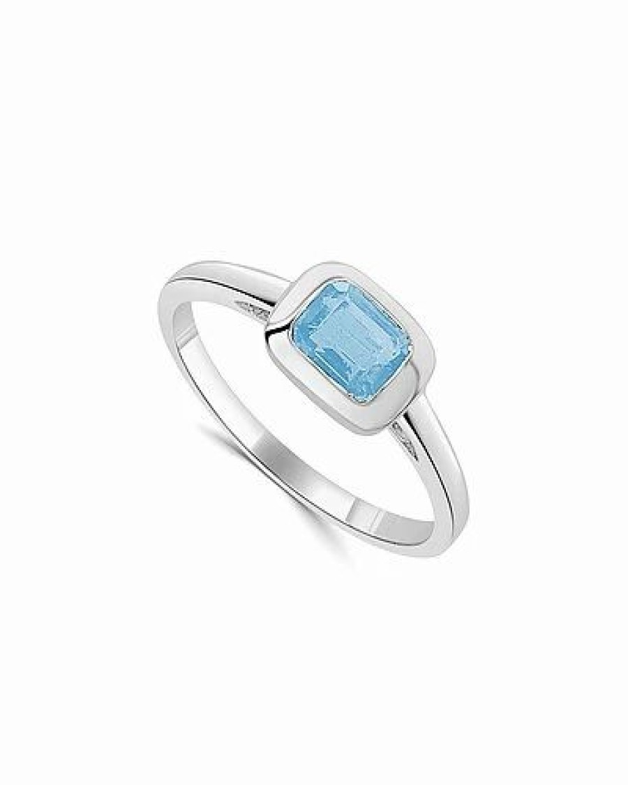 Rings * | Sabrina Designs 14K 0.60 Ct. Tw. Blue Topaz Ring Women