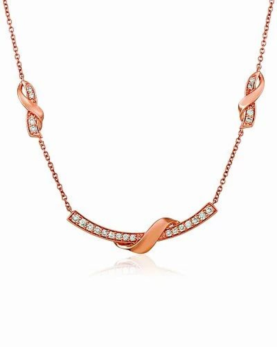 Necklaces * | Le Vian 14K Rose Gold 0.84 Ct. Tw. Diamond Necklace Women