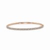 Bracelets * | Sabrina Designs 14K Rose Gold 1.49 Ct. Tw. Diamond Flexible Bangle Bracelet Women