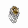 Rings * | Gemstones 18K 16.45 Ct. Tw. Diamond & Quartz Ring Women