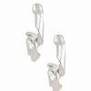 Earrings * | Saachi Silver Plated Wavy Hoops Women