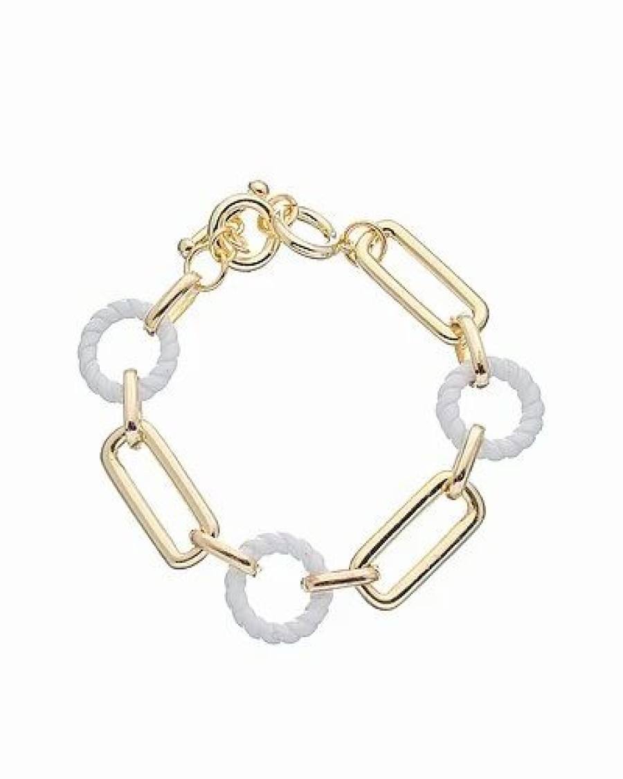 Bracelets * | Juvell 18K Plated Enamel Link Bracelet Women