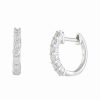 Earrings * | Diamond Select Cuts 14K 0.50 Ct. Tw. Diamond Hoops Women